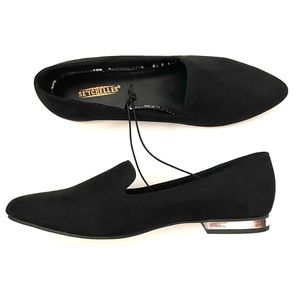 Seychelles Ruby black suede flats